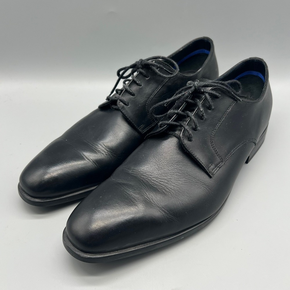 PS Paul Smith Daniel Black Leather Derby Dress Shoes Mens US 11 EUR 44 Portugal
